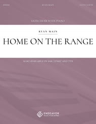 Home on the Range SATB choral sheet music cover Thumbnail